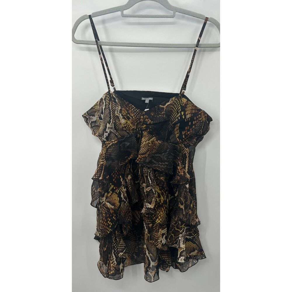 NWT Charolette Russe Animal Snakeskin Flowy Tank Top Y2K Size Large Goth
